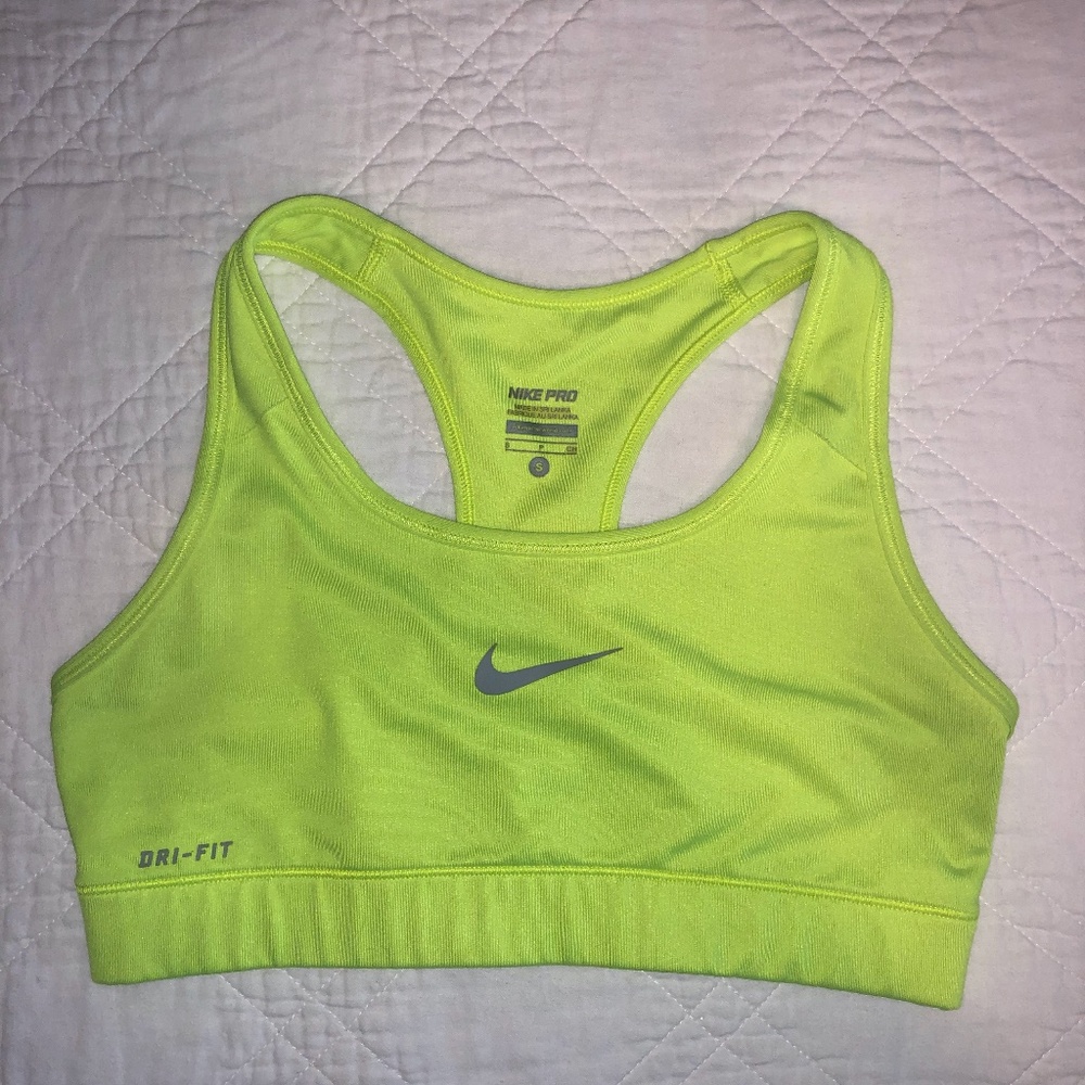 Nike Sports Bra Neon Yellow